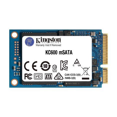 Kingston | KC600 | 1000 GB | SSD form factor | SSD interface mSATA | Read speed 550 MB/s | Write speed 520 MB/s